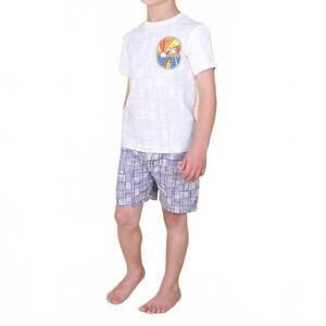 NEW TINY TRIBE kids sketched shorts in blue